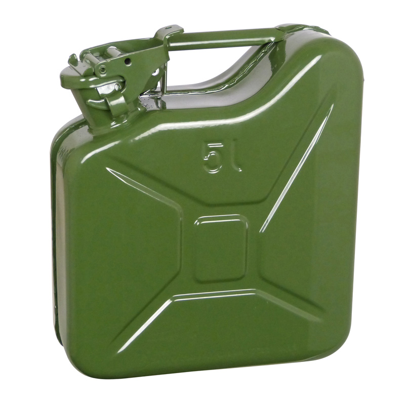 Carpoint Fuel Can / Jerry Can 5L green metal UN-approved