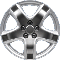 Wheelcover Set Maine 14'' Silver/Sparkling Black