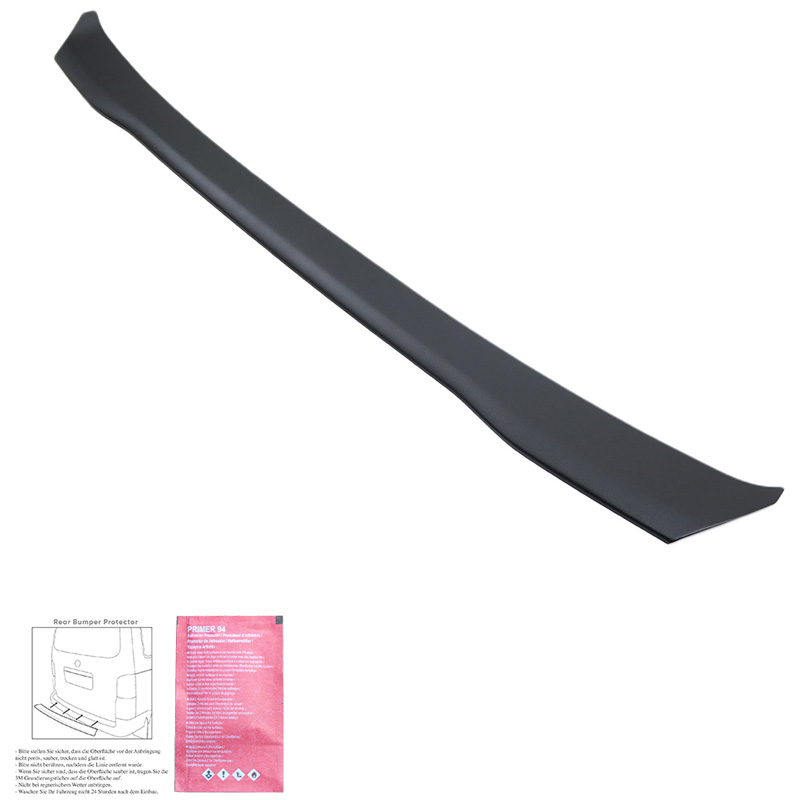 Rear Bumper Protector  Ford Transit Custom MK2 2023- & Volkswagen Transporter T7 2024- - Matt black