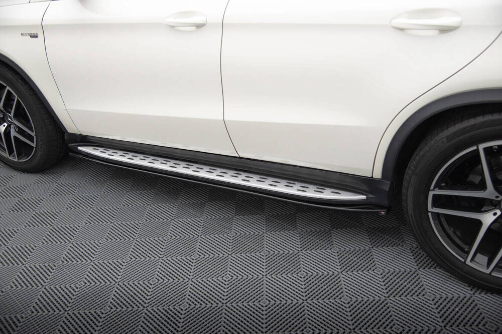 Zijskirts passend voor Mercedes GLE Coupe AMG Pakket C292 Maxton Glans Zwart