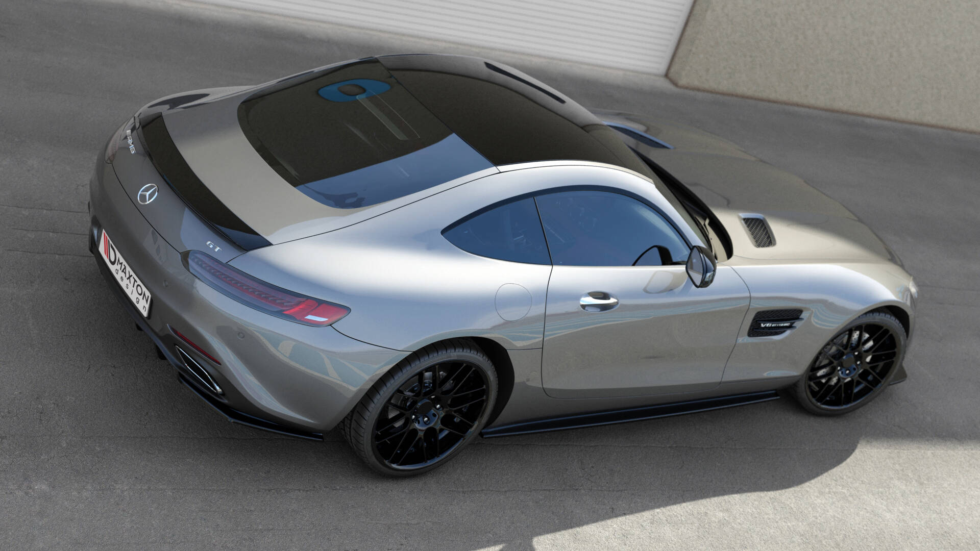 Spoiler Cap Mercedes AMG GT / GT S C190 Glans Zwart