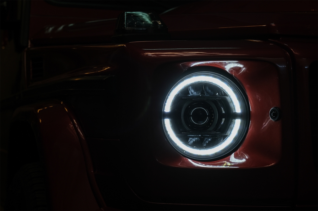 Headlights FULL LED Mercedes G-Class W463 (2007-2017) Black Facelift 2018 Design
