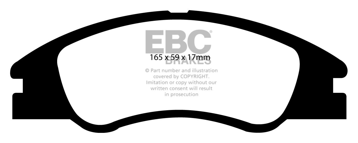 EBC Brakes KIA Cerato 1.5 D 2004-2009 Remblokken voorzijde