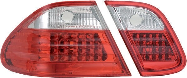 LED Tail Lights for Mercedes W208 (1997-2002) Red/White