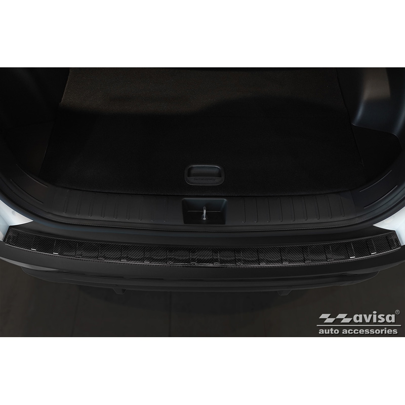 Real 3D Carbon Rear bumper protector  Hyundai Tucson 2020- 'Ribs'
