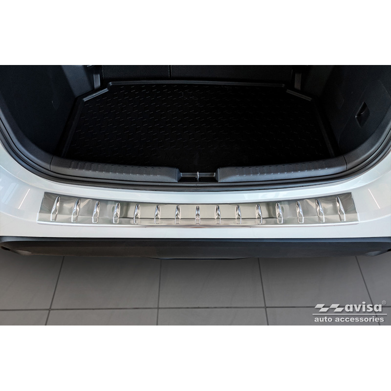 Stainless Steel Rear bumper protector  Mazda 2 Hybrid 2022- 'Ribs'