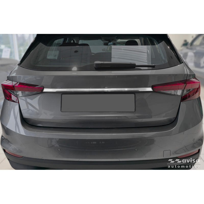 Avisa Brushed Stainless Steel Trunk Tailgate Trim Cover  Skoda Fabia IV (PJ3) 2021-