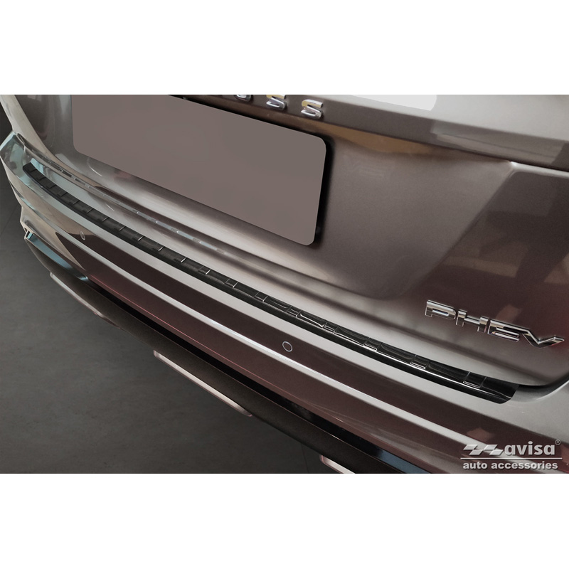 Black Stainless Steel Rear Bumper protector  Mitsubishi Eclipse Cross PHEV Facelift 2021-