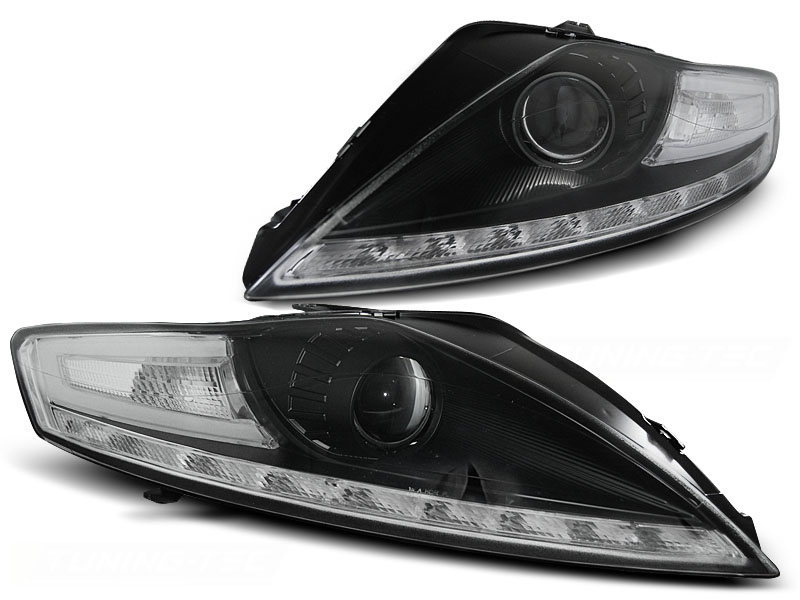 Headlights FORD MONDEO 07.07-11.10 DAYLIGHT BLACK LED INDICATOR