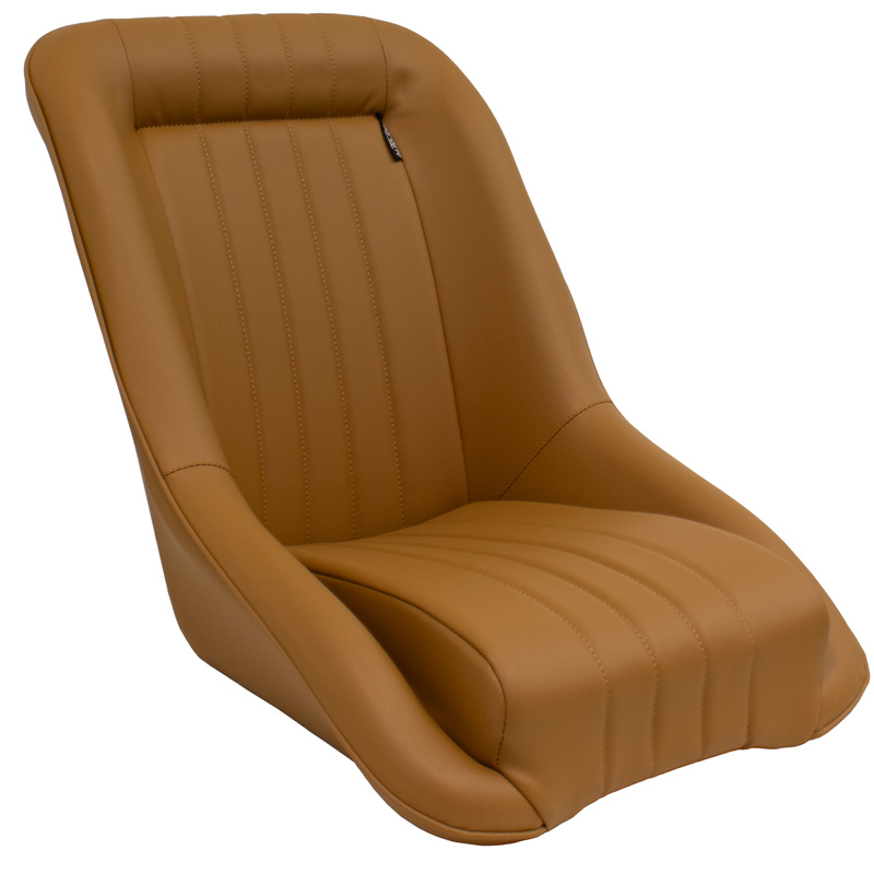Sport seat 'Classic' - Beige Synthetic leather - Non-reclinable back-rest - incl. slides