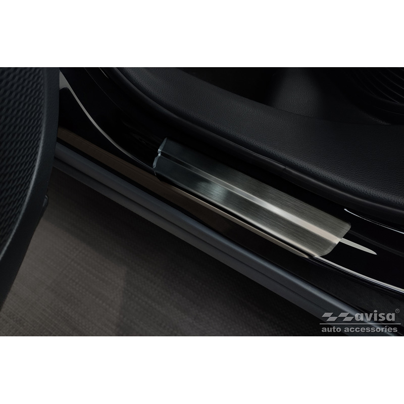 Inox door sill protectors  Toyota Corolla Cross 2020- 'Cross' 4-pieces