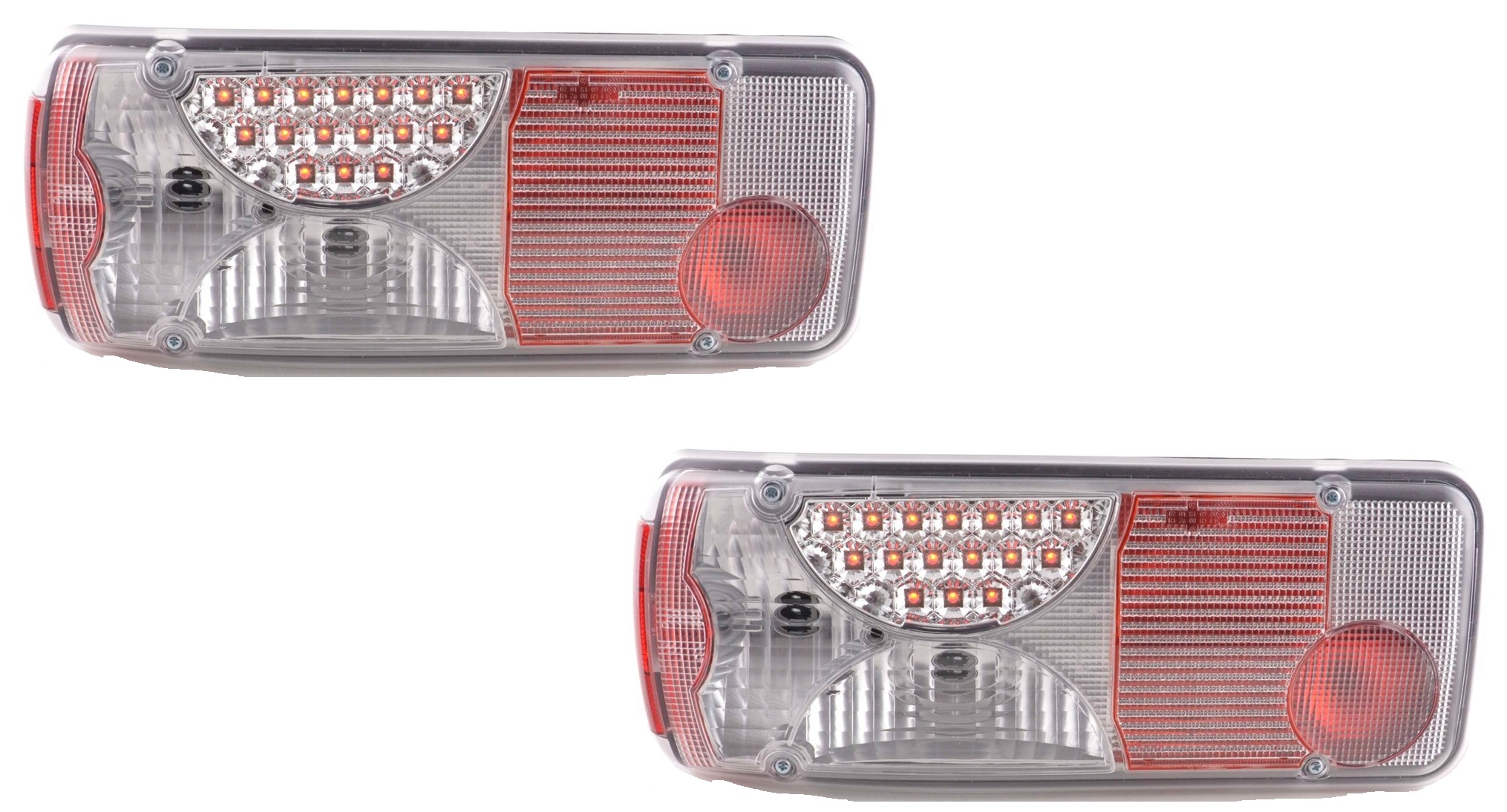 Tail Lights Mercedes Zetros LED Chrome