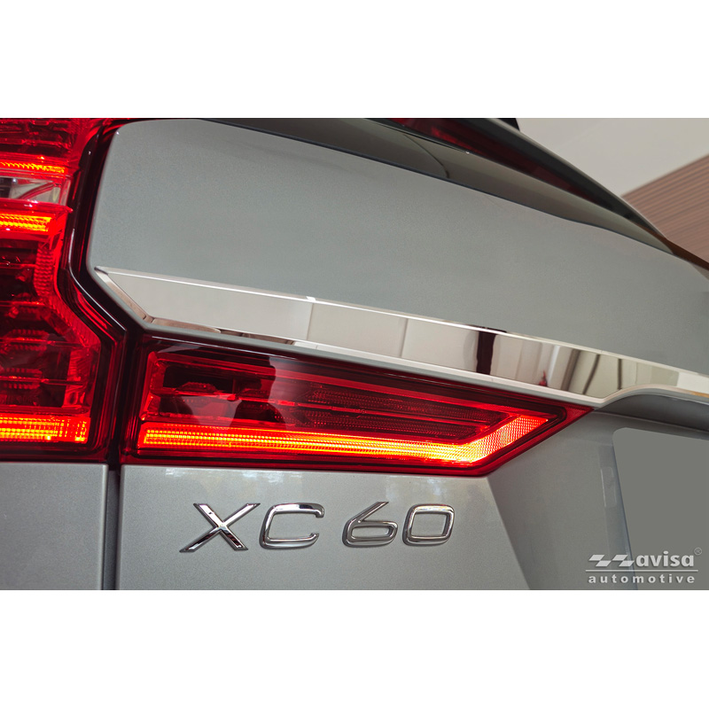 Avisa Chrome Stainless Steel Trunk Tailgate Trim Cover  Volvo XC60 II 2017-2021 & Facelift 2021-