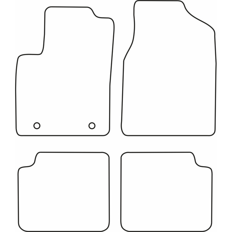 Set velour car mats  Ford Ka 2008-2012