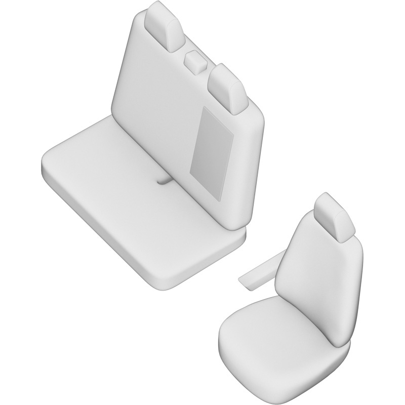 New York Design Artificial leather seat covers 2+1  Mercedes Sprinter 2006-2017/Volkswagen Crafter 2007-2014 (with arm rest in bench)