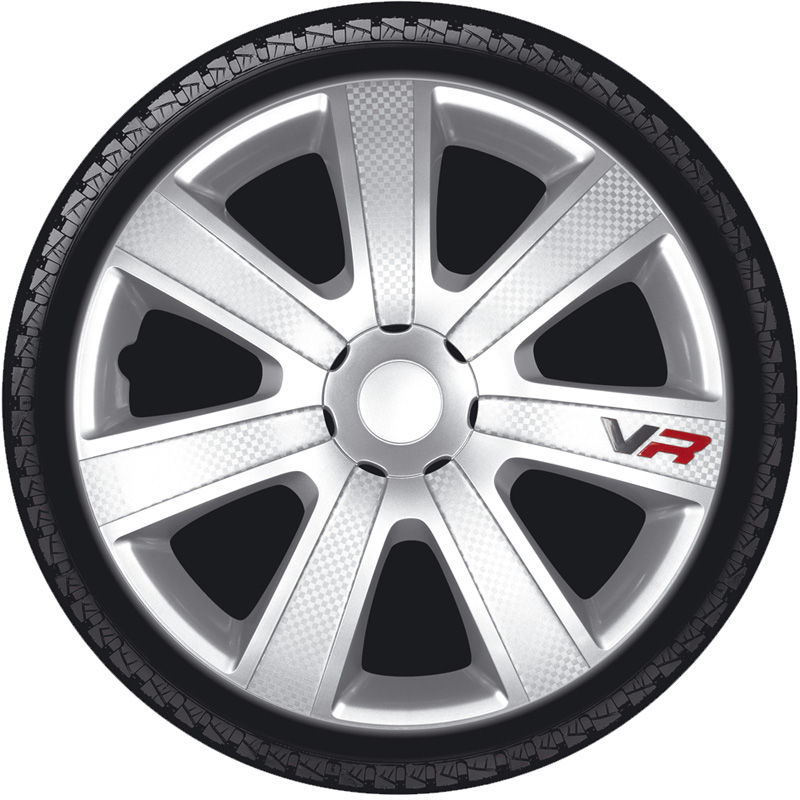 Set wheel covers VR 15-inch silver/carbon-look/logo