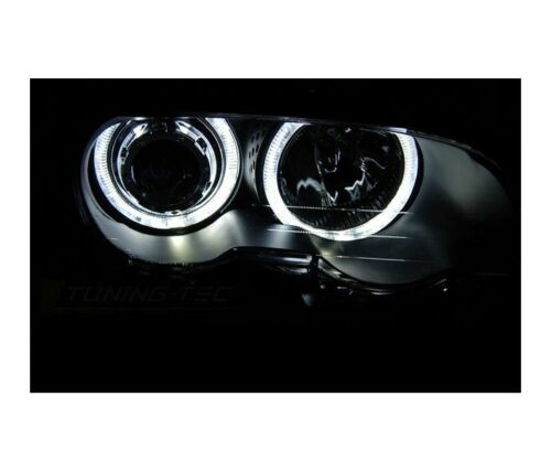 Headlights BMW E46 Coupe/Cabrio 99-03 LED Angel Eyes