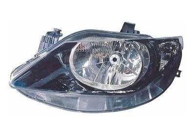 koplamp, H4, elektr verstelb, rechts,-03/2012 Seat Ibiza, 2008-2