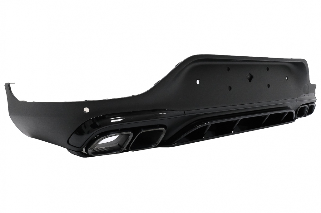 Diffuser passend voor Mercedes GLC C253 (2020-..) Coupe Facelift GLC63 incl. Uitlaat Stukken