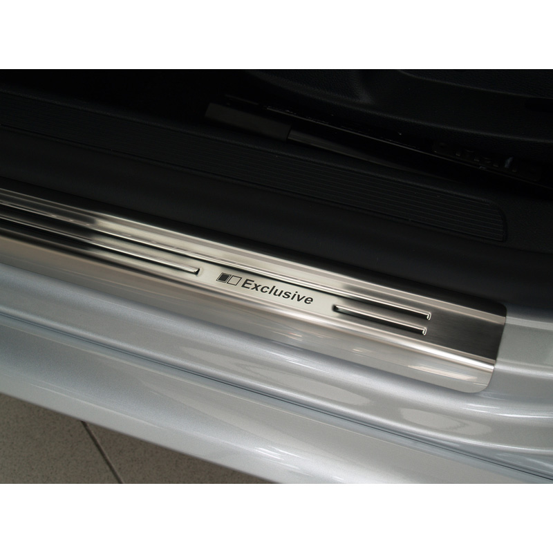 Inox door sill protectors  Volkswagen Passat 3C Sedan/Variant 2005-2014 - 'Exclusive' - 4-pieces