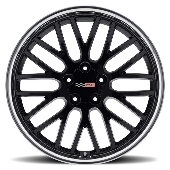 Velgen Cray Manta 19x9 5x120,65 ET50 Glanzend Zwart + Machined R