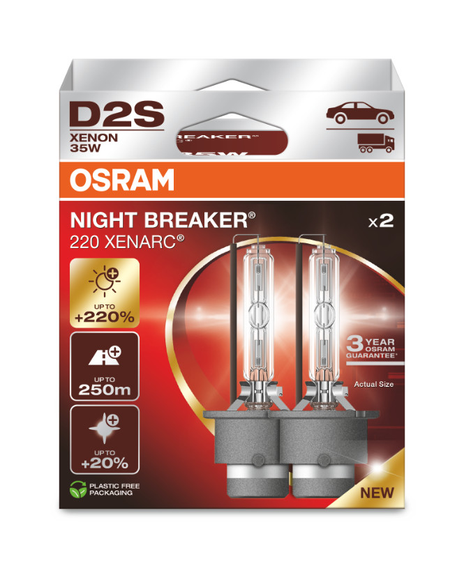 D2S XENARC Osram Night Breaker Lampen 2pcs