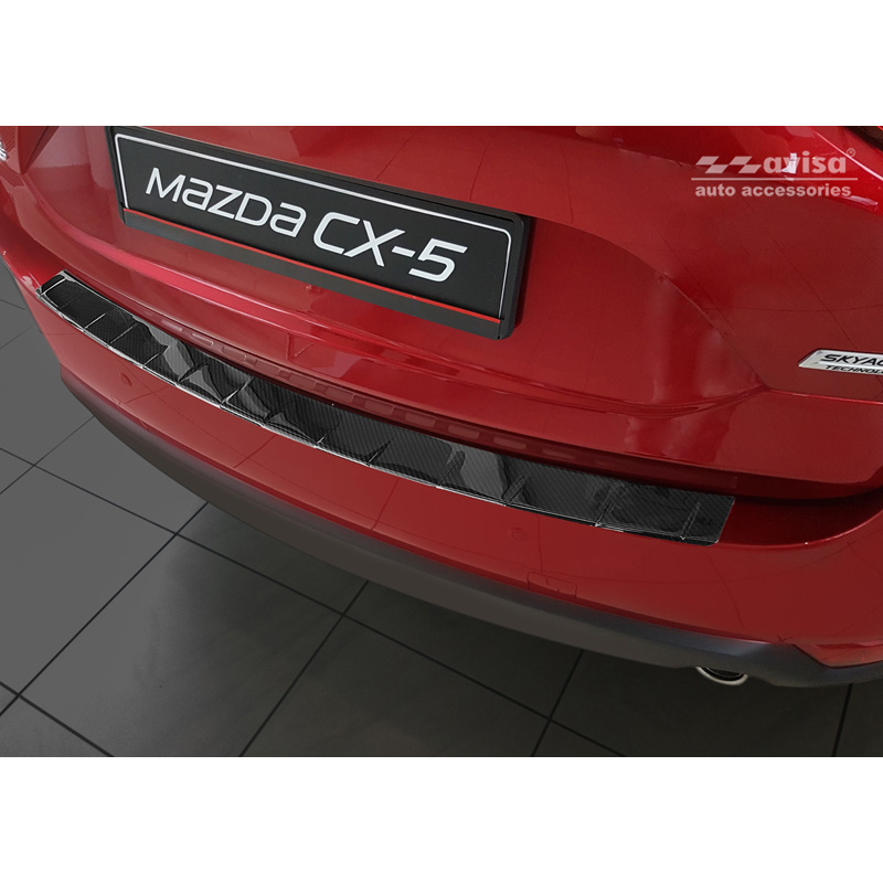 Real 3D Carbon Rear bumper protector  Mazda CX-5 II 2017- incl. Facelift