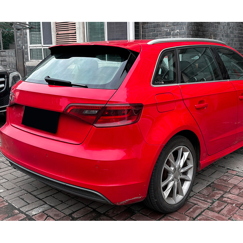 Set rear window side spoilers  Audi A3 (8V) Sportback S-Line 2012-2020 (ABS Glossy Black)