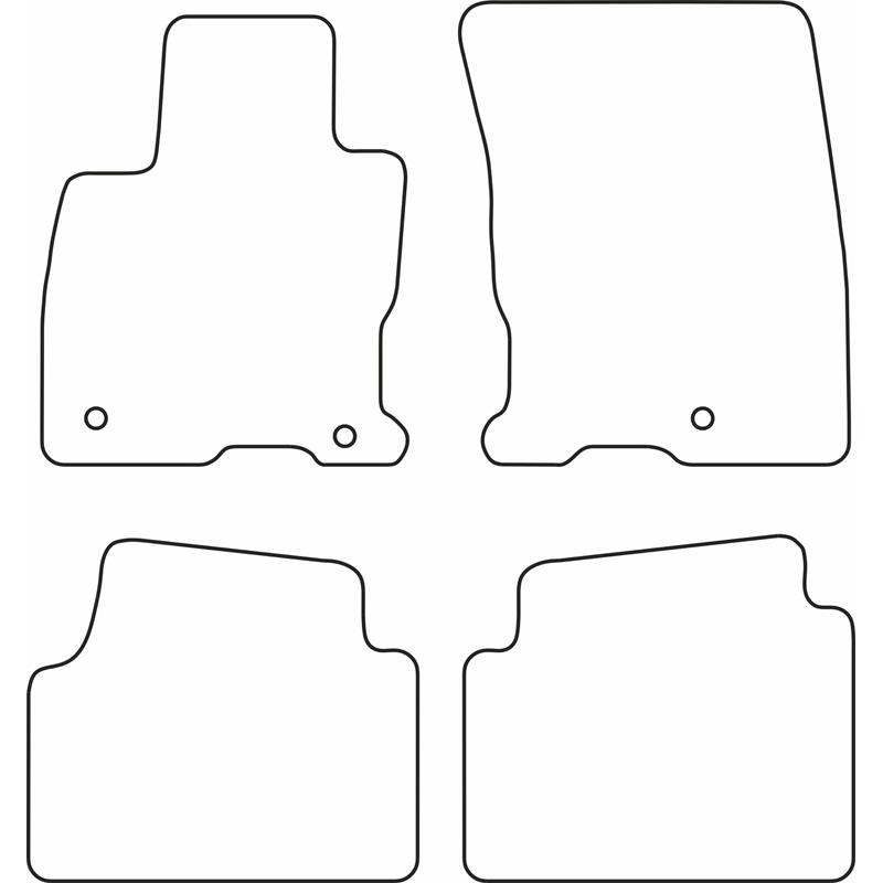 Set velour car mats  Ford Kuga III 2019-