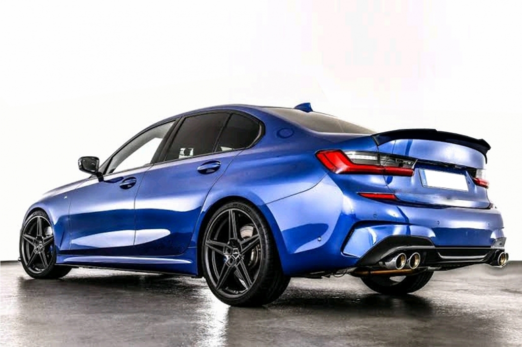Spoiler passend voor BMW 3 Serie G20 (2019-up) Glans Zwart