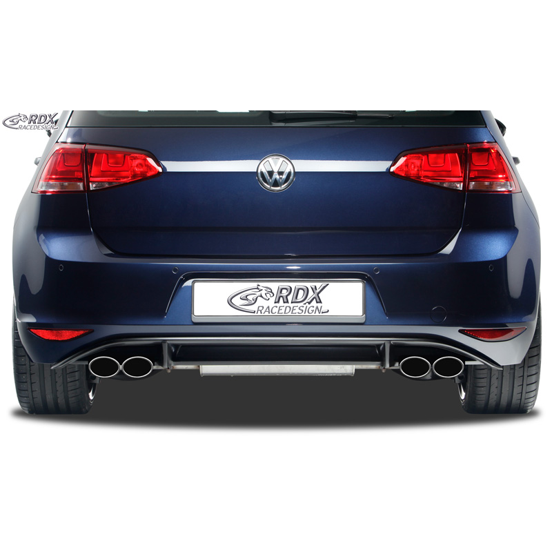 Rear bumper skirt 'Diffuser'  Volkswagen Golf VII HB 3/5-doors 2012- 'R-Look' excl. GTi/GTD (PUR)