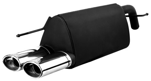 Muffler Fiat Grande Punto 2005-2013 RVS eindstuk 80mm rond