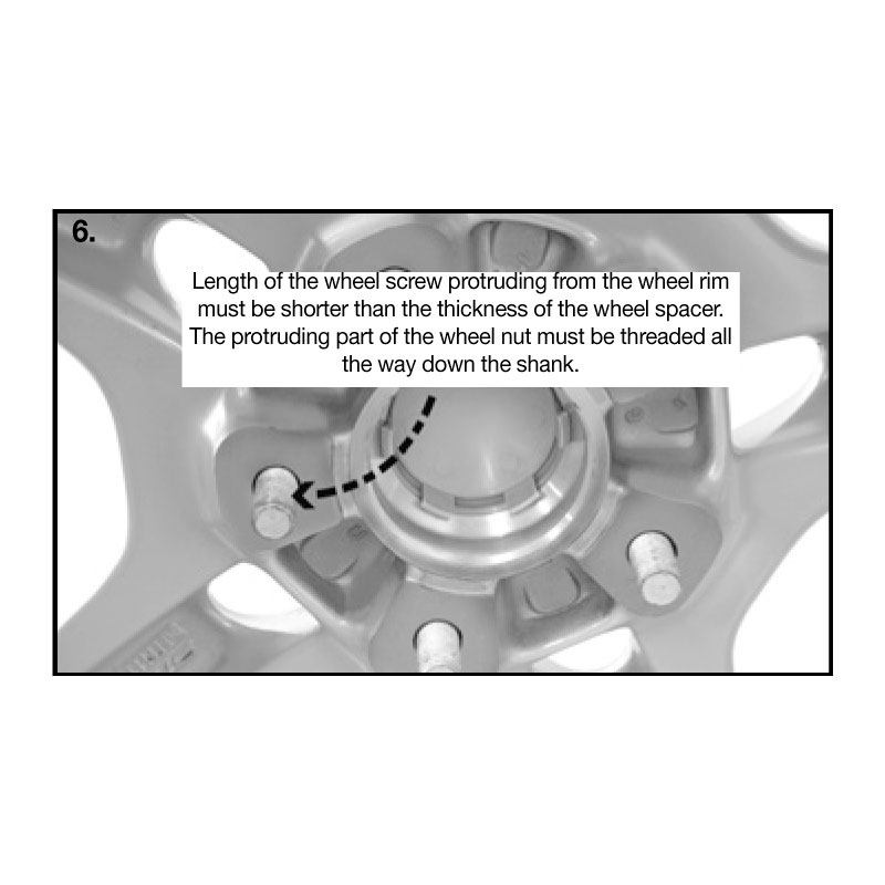 H&R Wheel Spacers 25mm 5x108 - Hub 58,0mm - Bolt size M12x1,25 -  Alfa Romeo/Lancia
