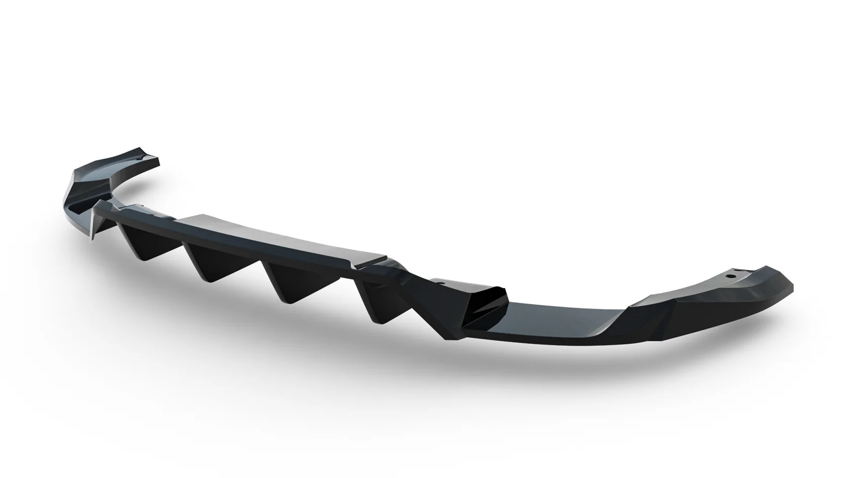Diffuser passend voor Audi Q5 S-Line Sportback / SUV Mk3 2024 - Maxton Glans Zwart