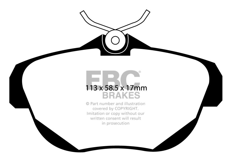 EBC Brakes OPEL Rekord 1.9 73-79 Remblokken voorzijde