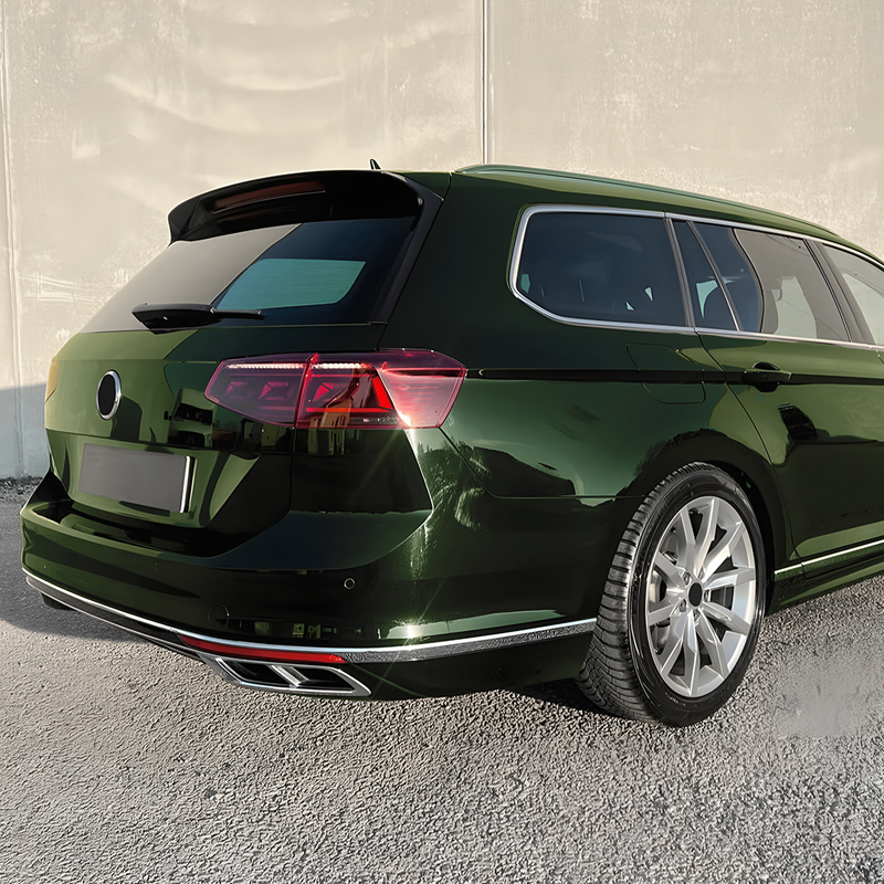 Roof spoiler  Volkswagen Passat 3G Variant 2014-2023 3-pieces (ABS Glossy Black)