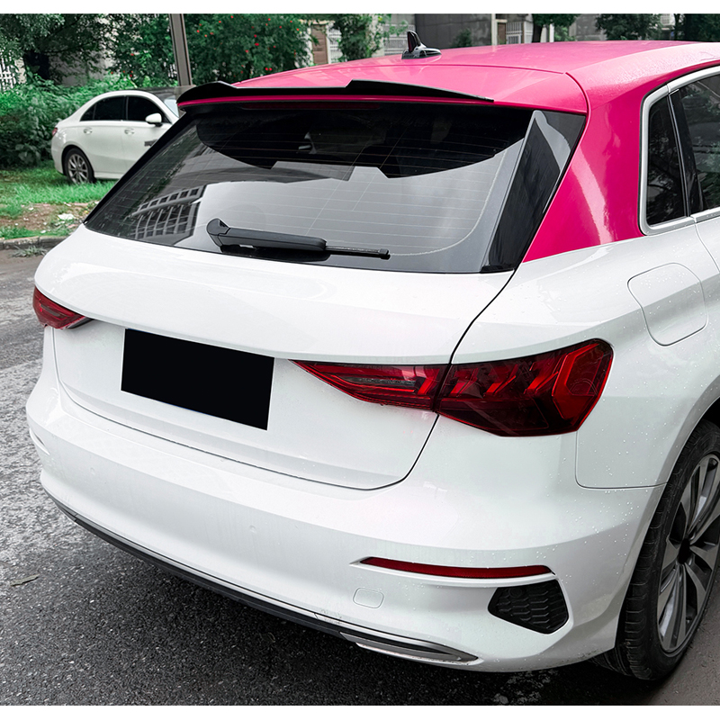 Roof spoiler (Spoiler Cap)  Audi A3 (8Y) Sportback 2020-2024 & FL 2025- (ABS Glossy Black)