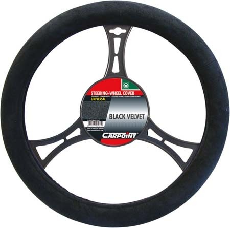 STEERING WHEEL COVER 'BLACK VELVET'