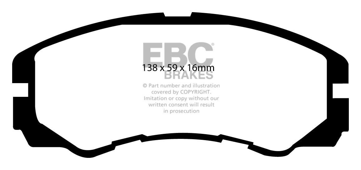 EBC Brakes ISUZU Trooper 3.2 (UBS25) 92-98 Remblokken voorzijde