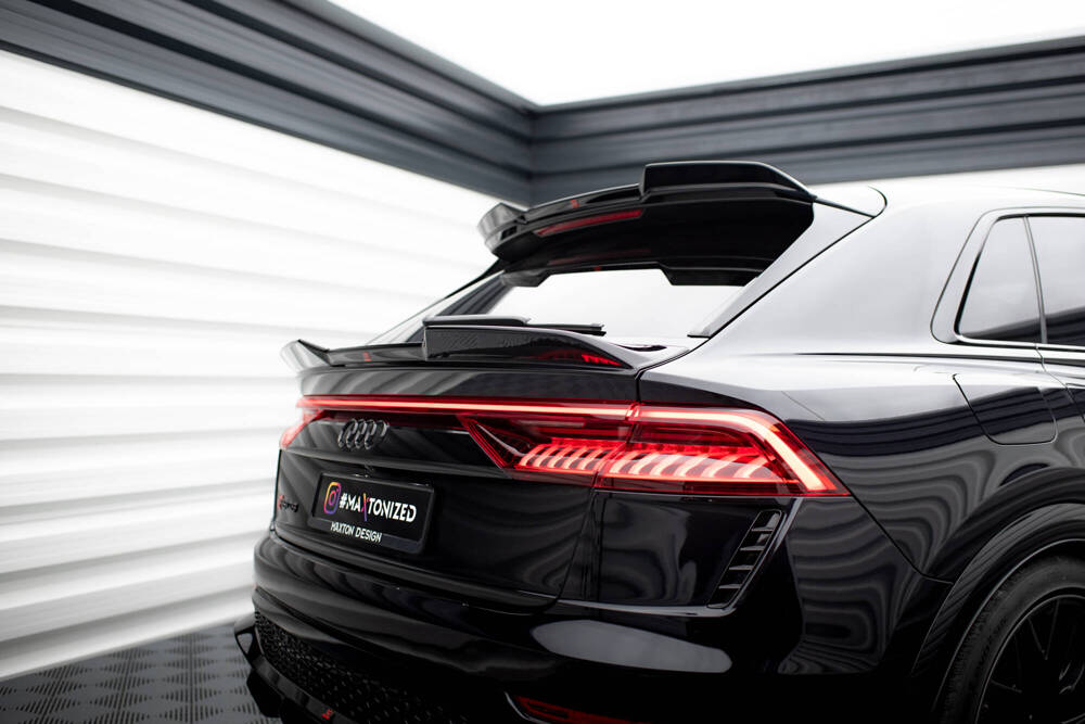 Spoiler passend voor Audi Q8 S-Line / SQ8 / RSQ8 Maxton Glans Zwart