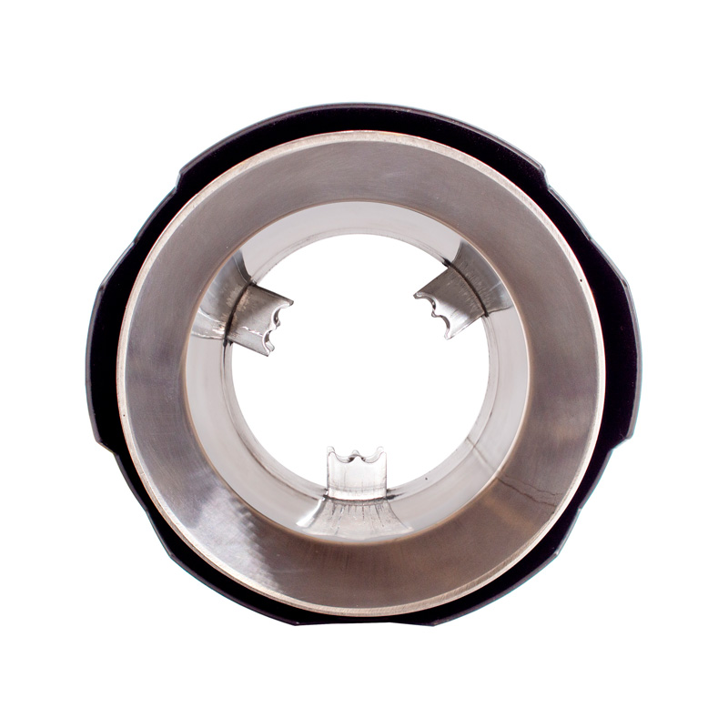 Simoni Racing Exhaust Tip Round/Slanted Matt-Black+Inox - Ø116xL170mm - Installation 42-74mm