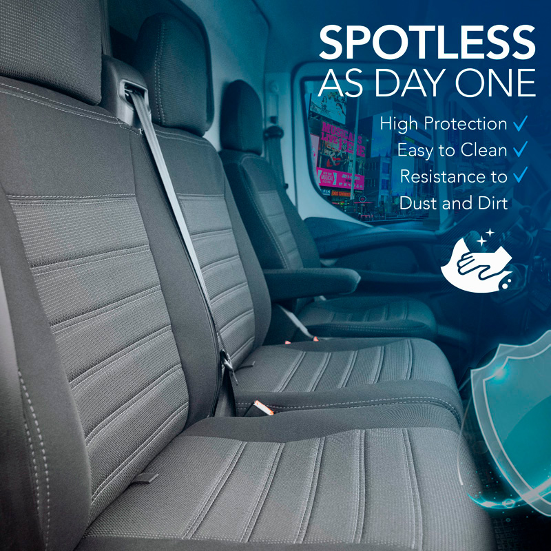 Original Design Textile seat covers 2+1  Mercedes Citan (W420) 2021-