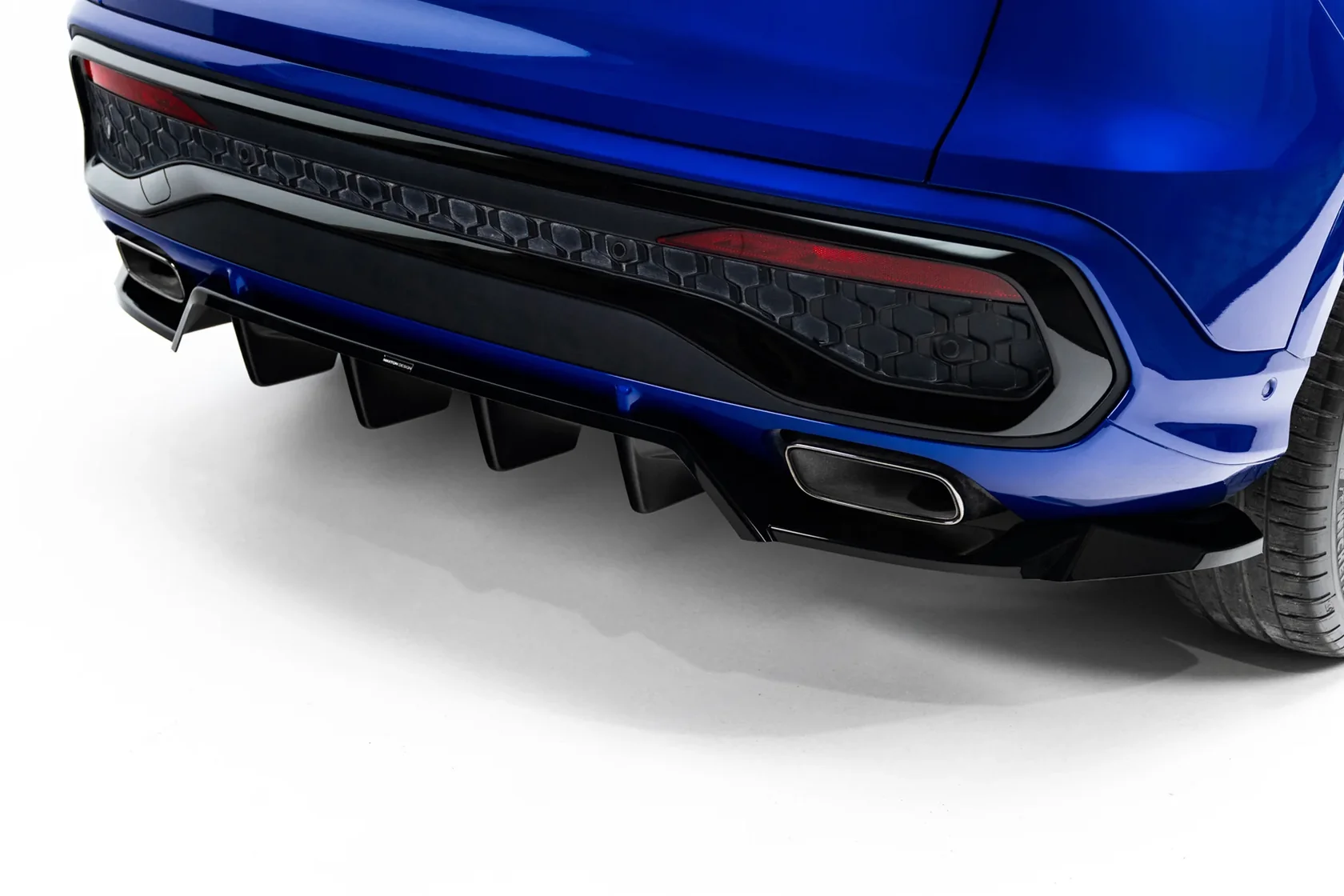 Diffuser passend voor Audi Q5 S-Line Sportback / SUV Mk3 2024 - Maxton Glans Zwart