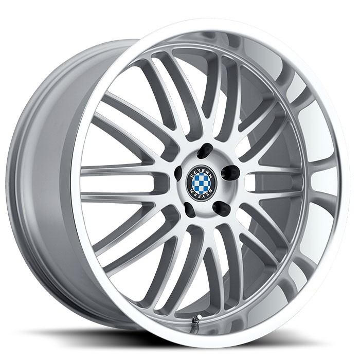 Velgen Beyern Mesh 22x9,5 5x120 ET20 Zilver + Machined Rand