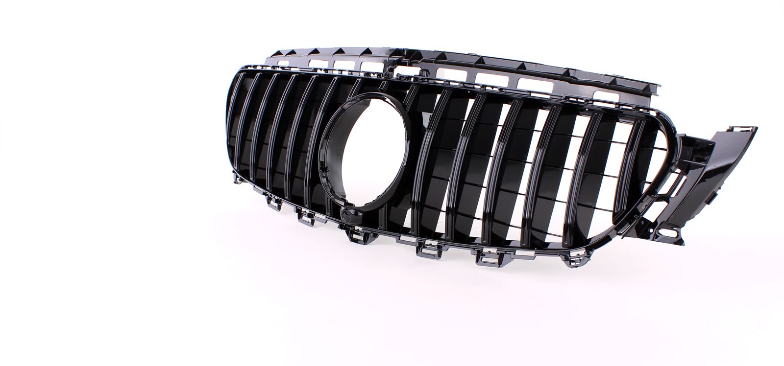 Grill passend voor Mercedes Benz E-Class W213 S213 C238 (2016+) GT-R Panamericana Design Zwart met 360 Cameraao-