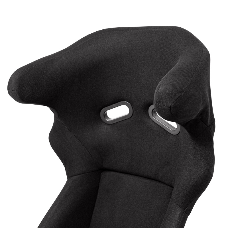 Sport seat 'FS' - Black - Non-reclinable fibreglass back-rest - incl. slides