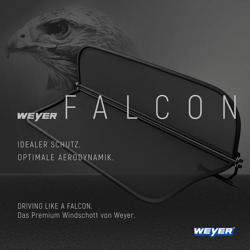 Weyer Falcon Premium Wind Deflector  Ford Mustang V (Facelift) 2009-2014