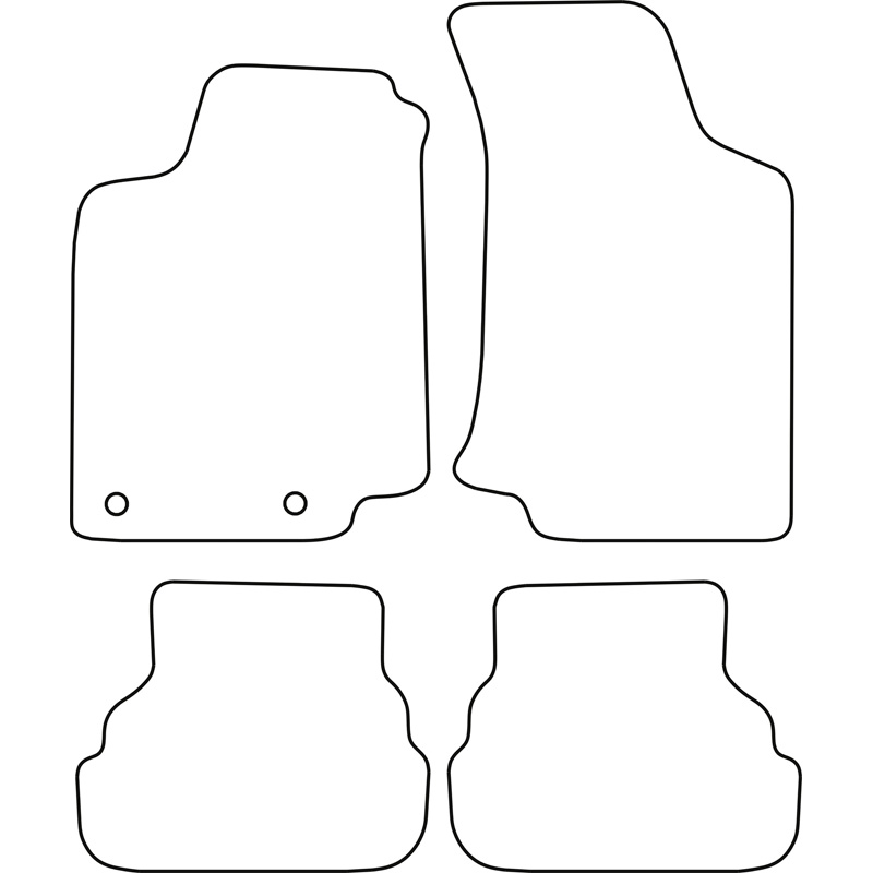 Set velour car mats  Volkswagen Golf III / Vento 1992-1998