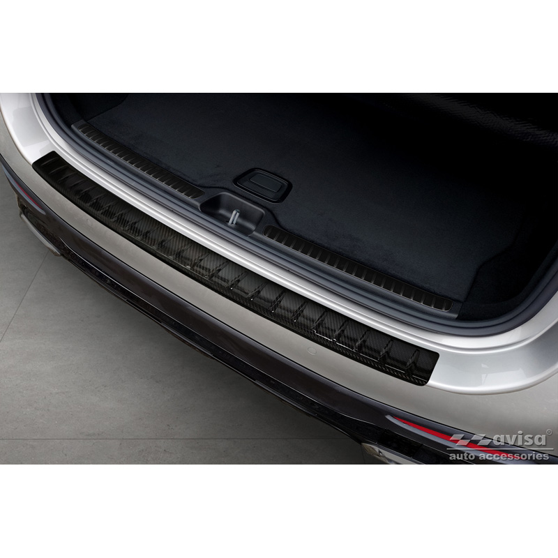 Real 3D Carbon Rear bumper protector  Mercedes GLC II (X254) 2022- 'Ribs