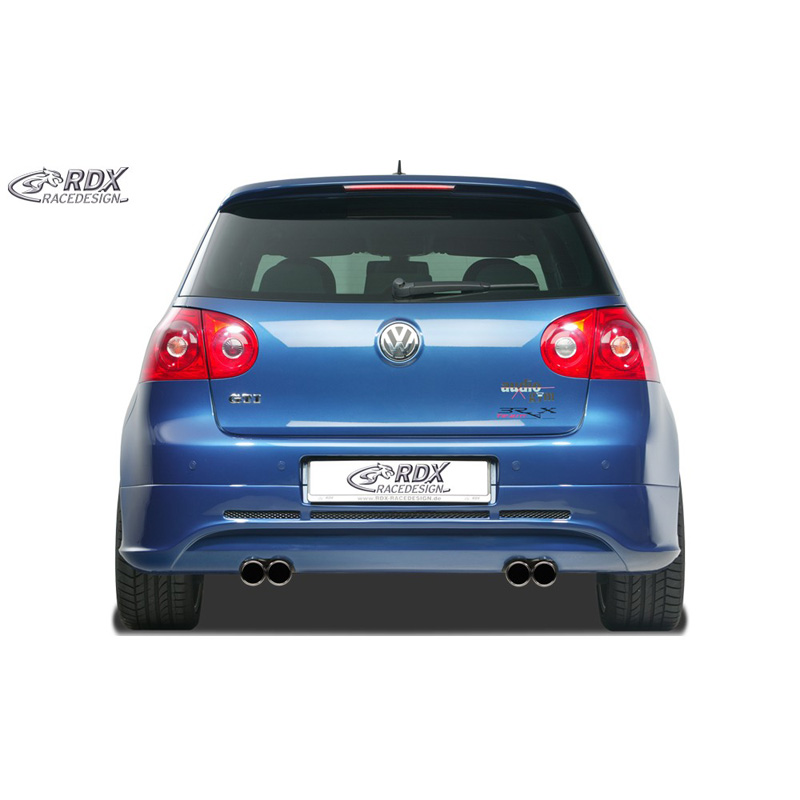 Rear bumper skirt  Volkswagen Golf V GTI/R Hatchback 3/5-doors 2003-2008 (exhaust left/right) excl. Variant/Plus (ABS)